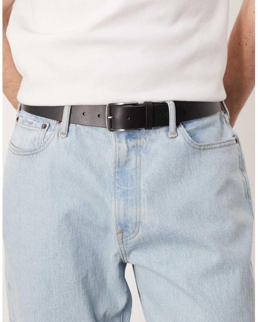 Calvin Klein Blue Classic Leather Belt for men