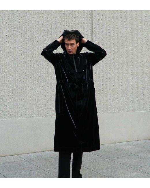 Mens vinyl raincoat online