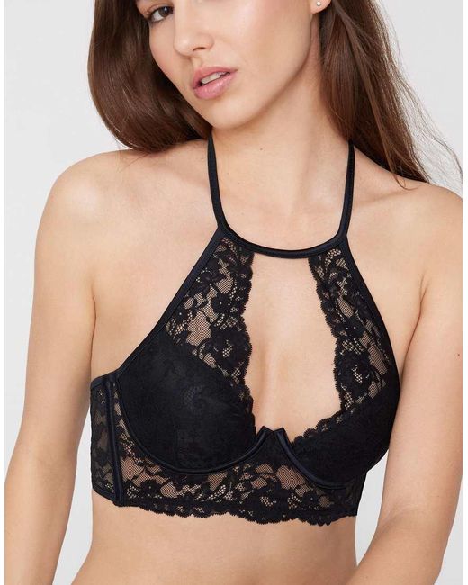 Tezenis Black Sensual Desire Push-Up Bra Top