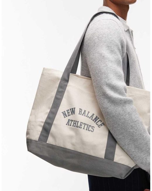 New Balance Tote Tas Van Canvas in het Blue voor heren