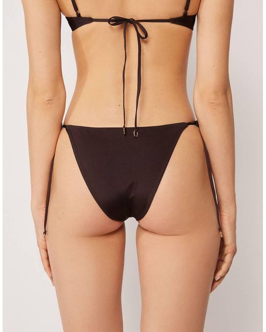 Calzedonia Natural Tie Bikini Bottoms Minimal Fit