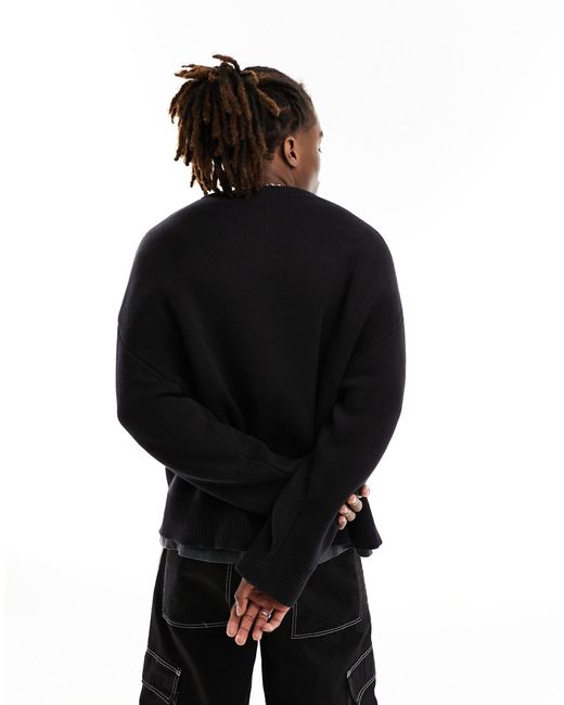 Cypher - maglione oversize di Weekday in Black da Uomo