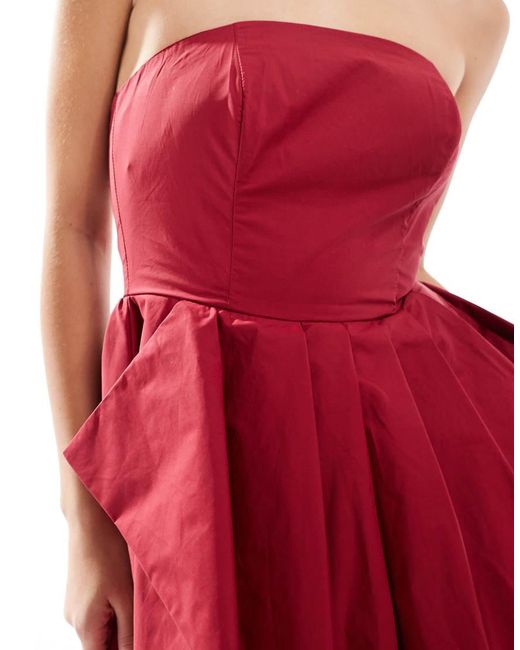 True Decadence Red Hi-Low Hem Maxi Dress