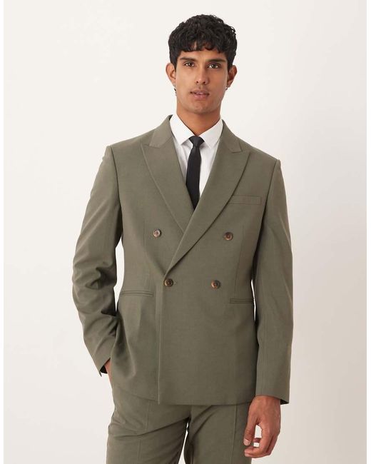 ASOS Green Slim Suit Jacket for men