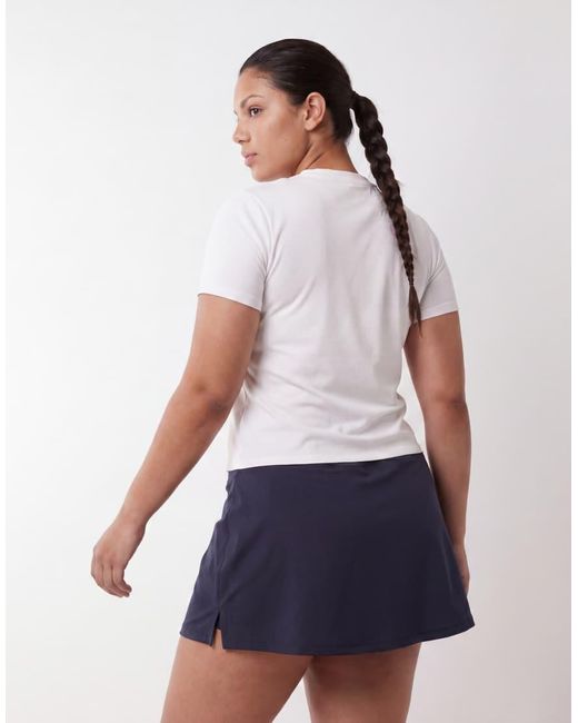 4505 White Curve Fitted Cotton Everyday T-shirt With Quick Dry Finish