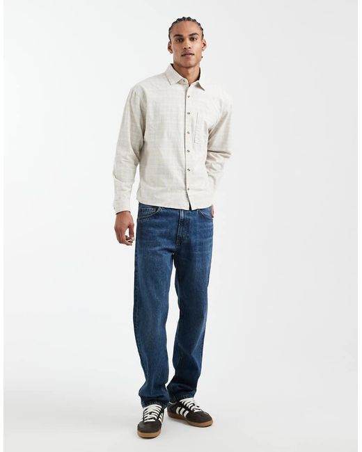 Cotton On White Remi Long Sleeve Shirt for men