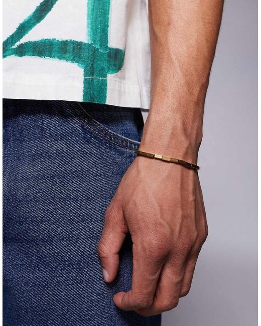 Bracciale A Catenina di ASOS in Blue da Uomo