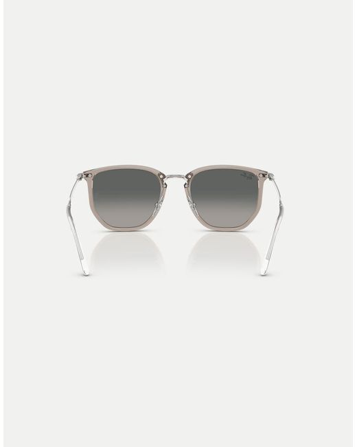 Ray-Ban Gray Rb4451 Irregular Sunglasses With Lens