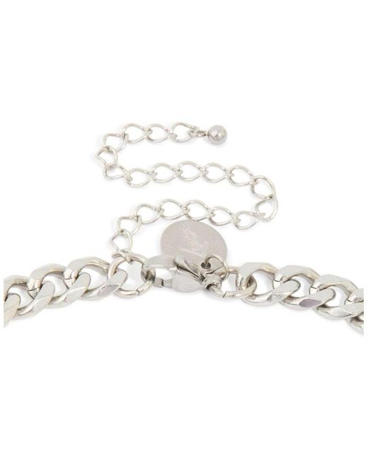 Lovisa White Waterproof Stainless Steel Small Miami Cuban Necklace for men