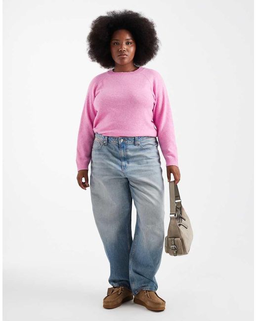 Vero Moda Pink Soft Round Neck Knitted Jumper
