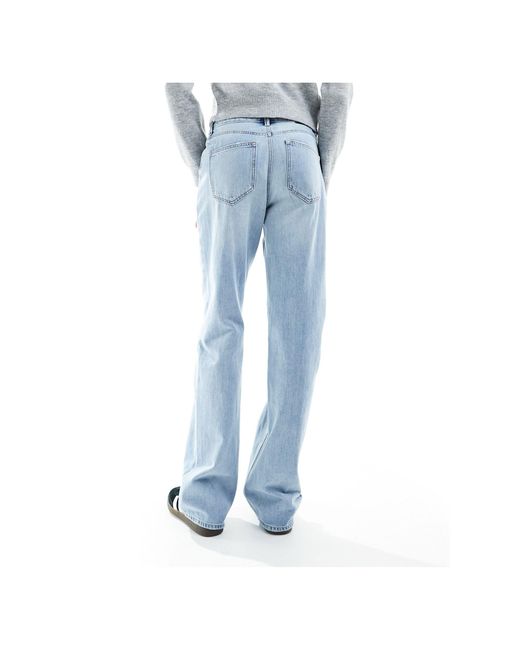 Tall - dad jeans extra ampi azzurri stile anni '90 di Stradivarius in Blue