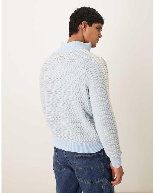 Prohibited Gray Zip Through Knitted Track Jacket for men