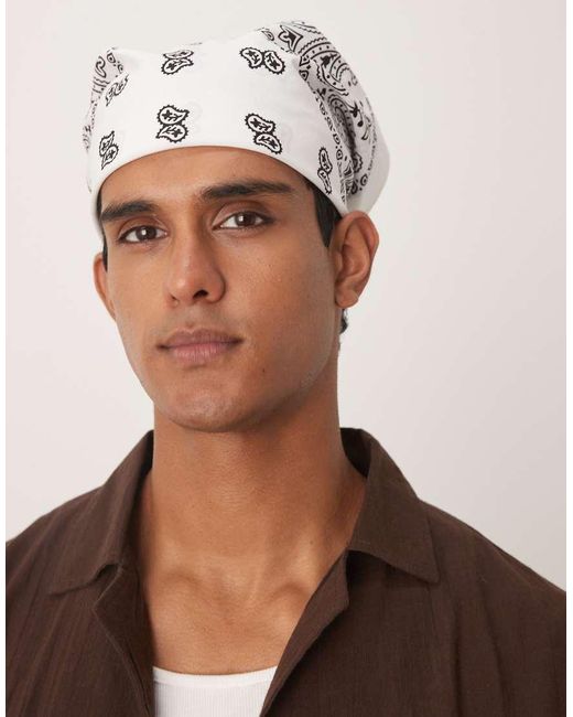 ASOS Bandana Met Paisley Motief in het Brown voor heren