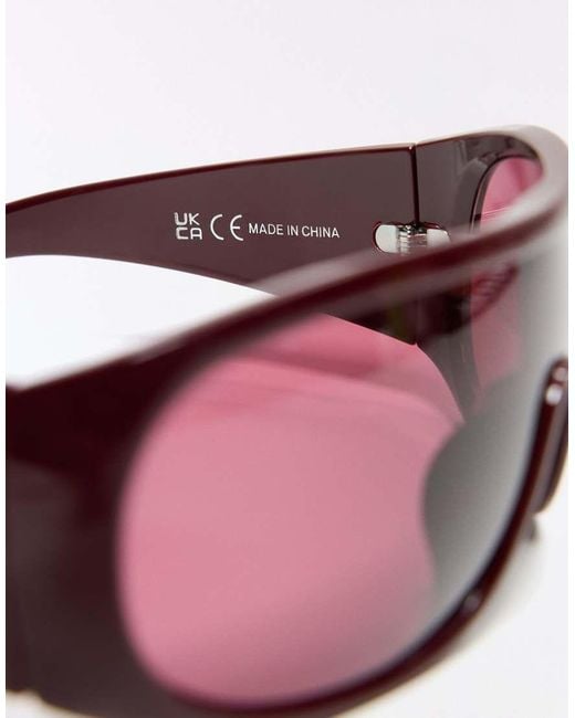 Bershka Pink Plastic Sunglasses