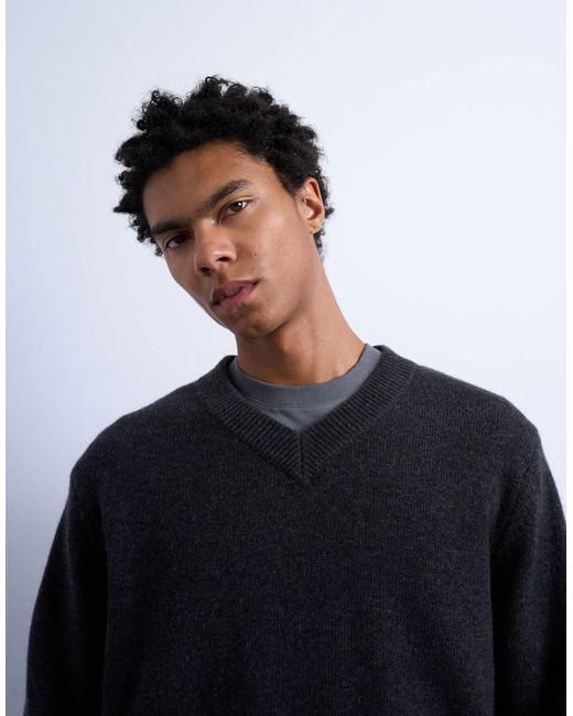 Topman – regular-fit-strickpullover in Blue für Herren
