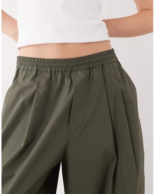 Pantalones Abombados De -Verde Collusion de color Green