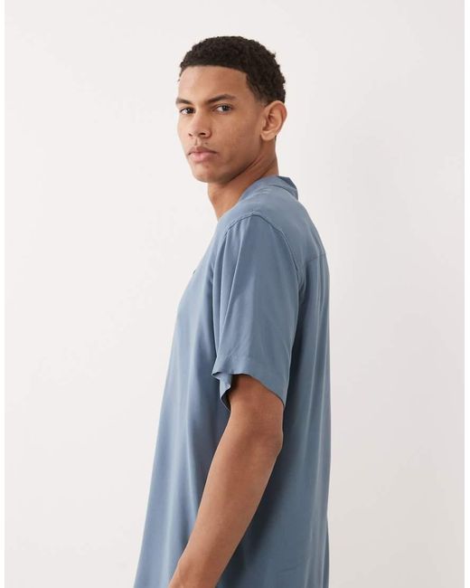 Jack & Jones Blue Viscose Shirt for men