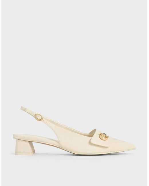 Charles & Keith Brown Marley Slingback Pumps
