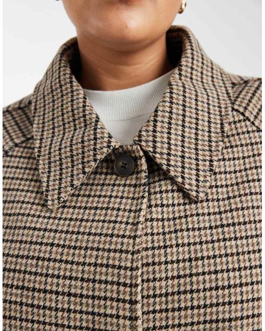 ASOS Multicolor Asos Design Curve Quilt Lined Mid Length Coat