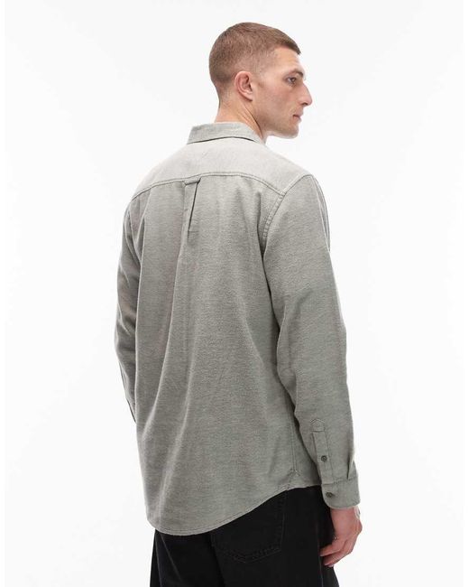 Tommy Hilfiger Gray Regular Flannel Shirt for men