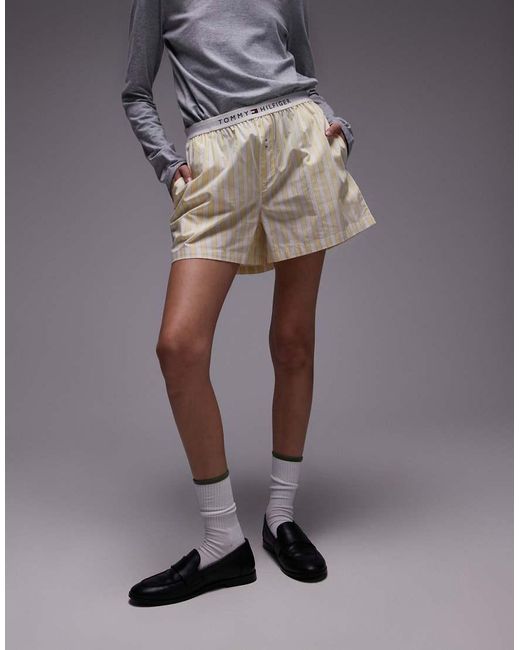Tommy Hilfiger Poplin Boxershort in het Gray