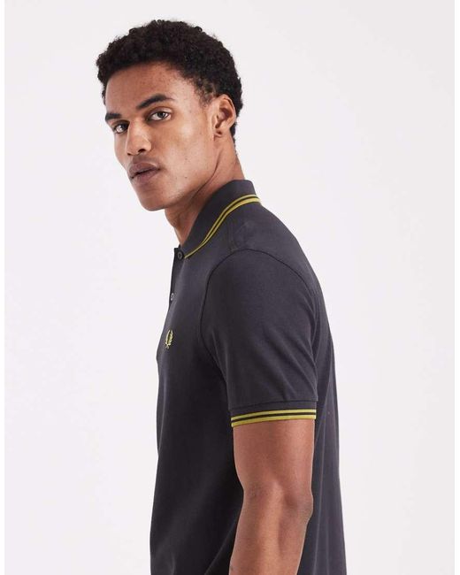 Fred Perry Blue Twin Tipped Polo for men