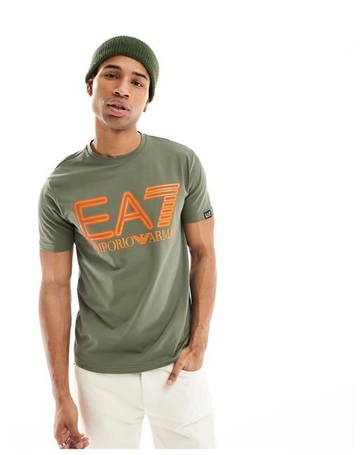 EA7 Armani – – t-shirt in Green für Herren