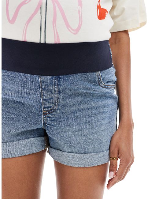 ASOS White Asos Design Maternity Comfort Mom Short