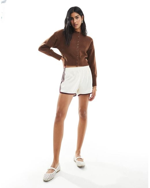 Daisy Street Brown Fitted Waist Cardigan