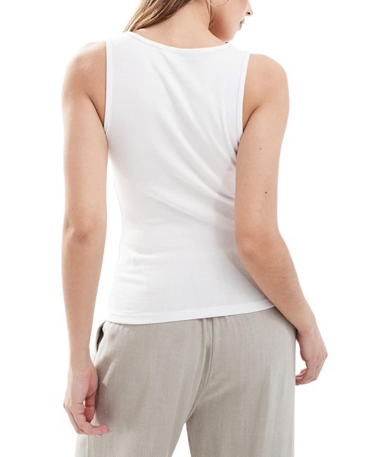Cotton On White 3 Pack Byron Scoop Tank