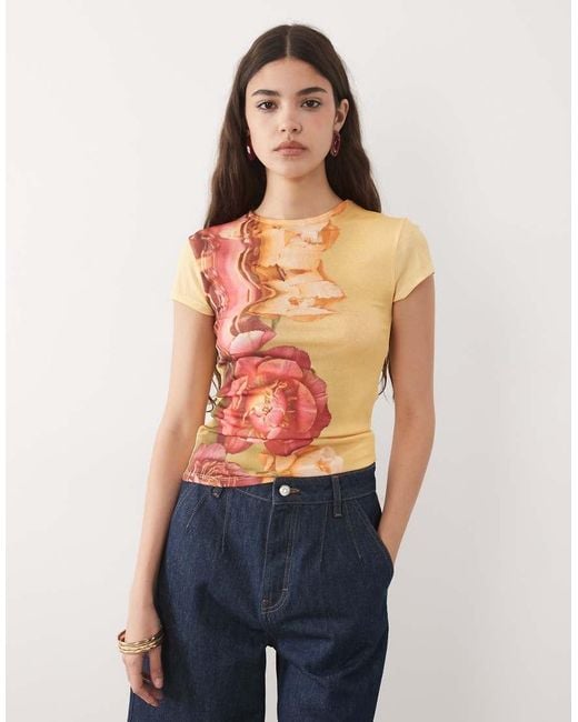 ASOS Multicolor Textured Mesh Short Sleeve Baby T-shirt