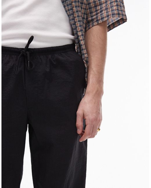 Pantalon ample Topman pour homme en coloris Black