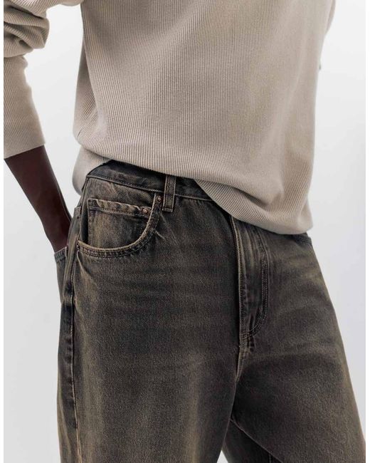 Pull&Bear White baggy Jeans for men