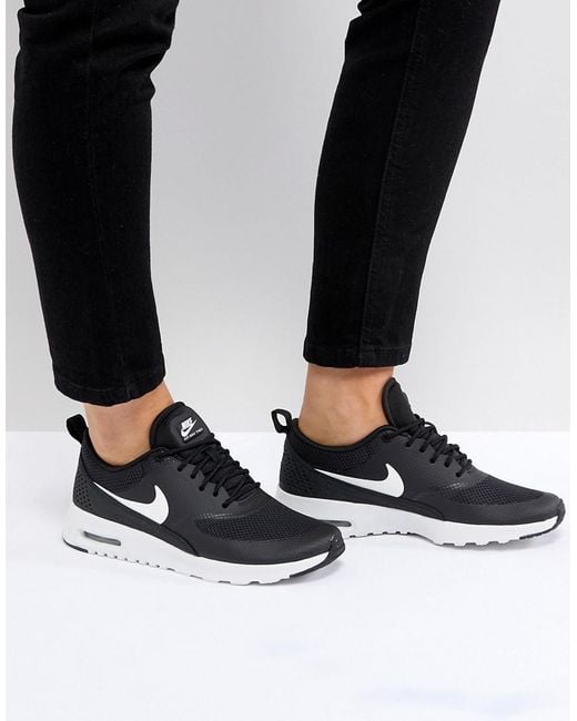 Nike Air Max Thea Trainers In Black And White | Lyst UK