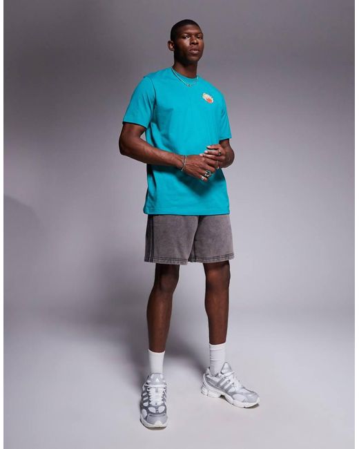 Adidas Originals Blue Premium Essentials Shorts for men