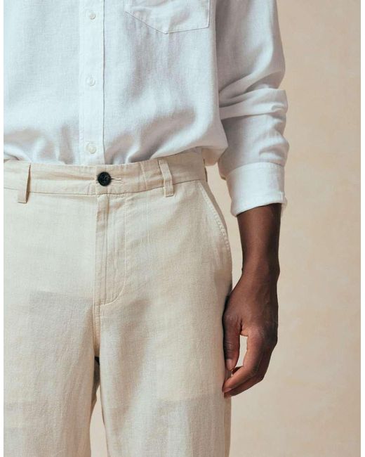 Jack & Jones Natural Linen Blend Trouser for men