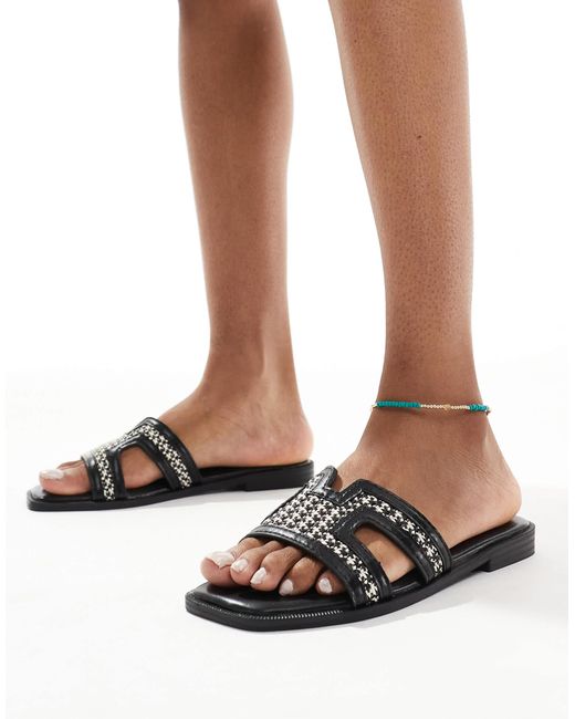 New Look Black – bast-sandalen