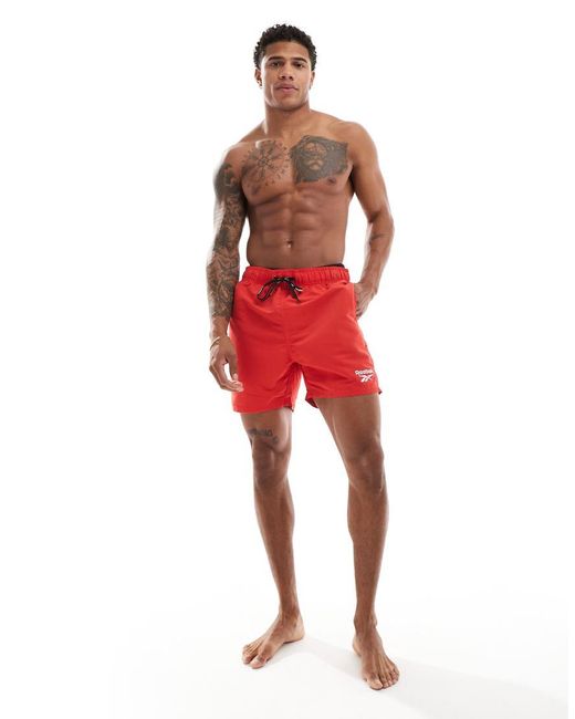 Reebok Red Winton Swim Short for men