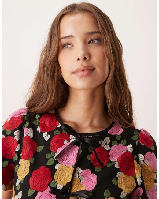 Sister Jane Multicolor Dream Embroidered Maxi Dress