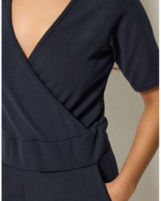 PixieGirl Blue Petite Wide Leg Jumpsuit