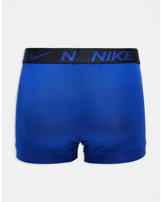 Nike Blue Essential Microfibre 3 Pack Trunk for men