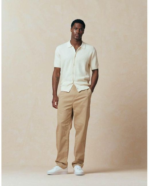 Lacoste Natural Straight Leg Woven Trouser for men