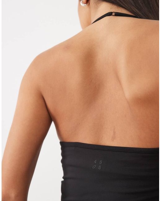 4505 Purple Halter Neck Cami With Inner Bra