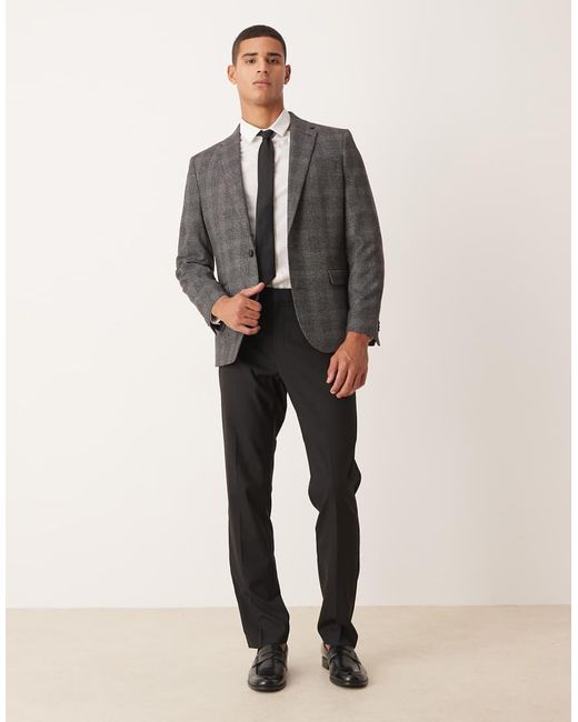 ASOS Gray Slim Blazer for men