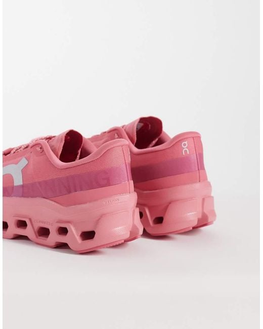 On Shoes Pink Cloudmster 1 Running Trainers