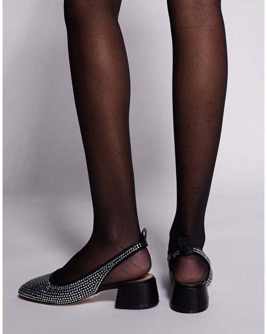 Steve Madden Brown Smitten Rhinestone Embellished Mesh Block Heels