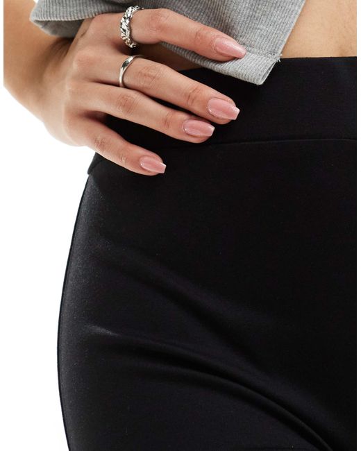 Jdy Black High Waisted Flare Trousers