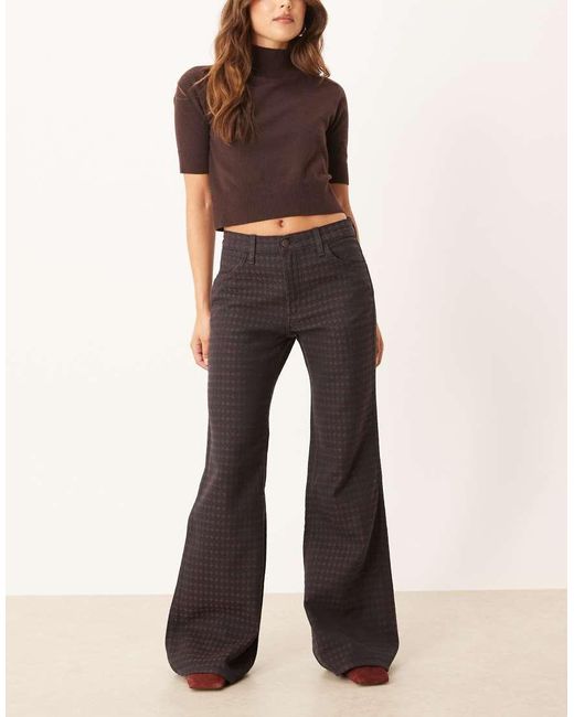 Wrangler Brown 70s Flare Jeans