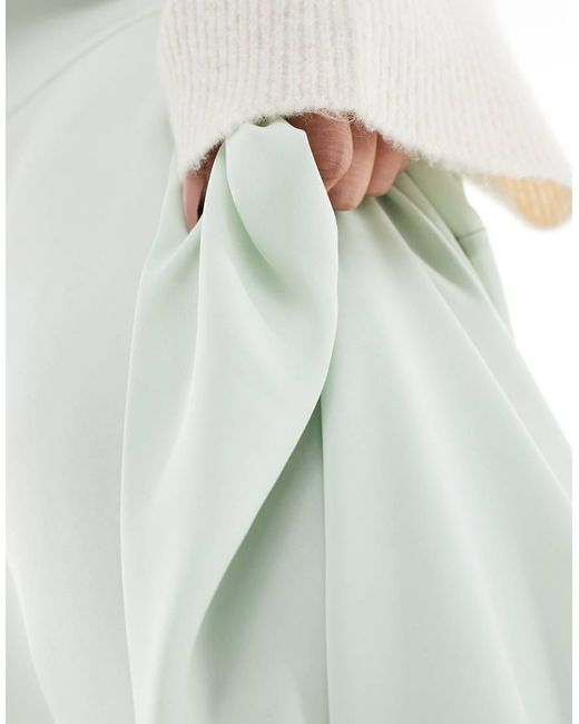ASOS White Asos Design Curve Volume Maxi Skirt