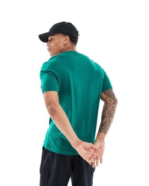 T-shirt à logo sur la poitrine - foncé Champion pour homme en coloris Green